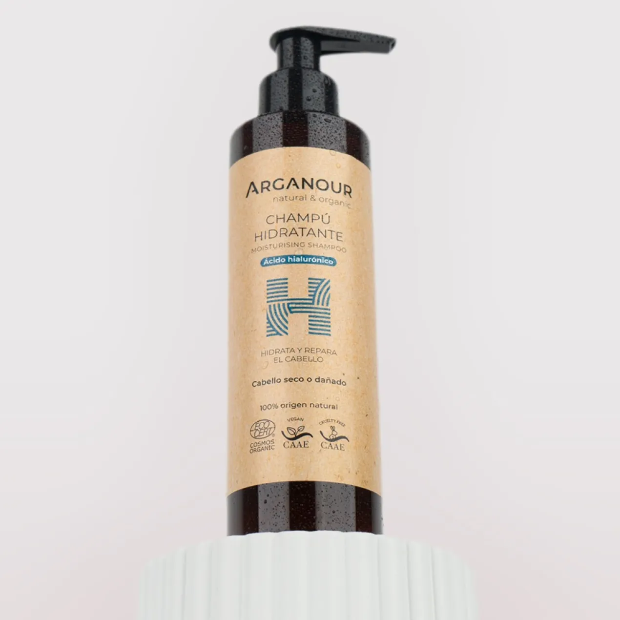 Champô hidratante bio e vegan