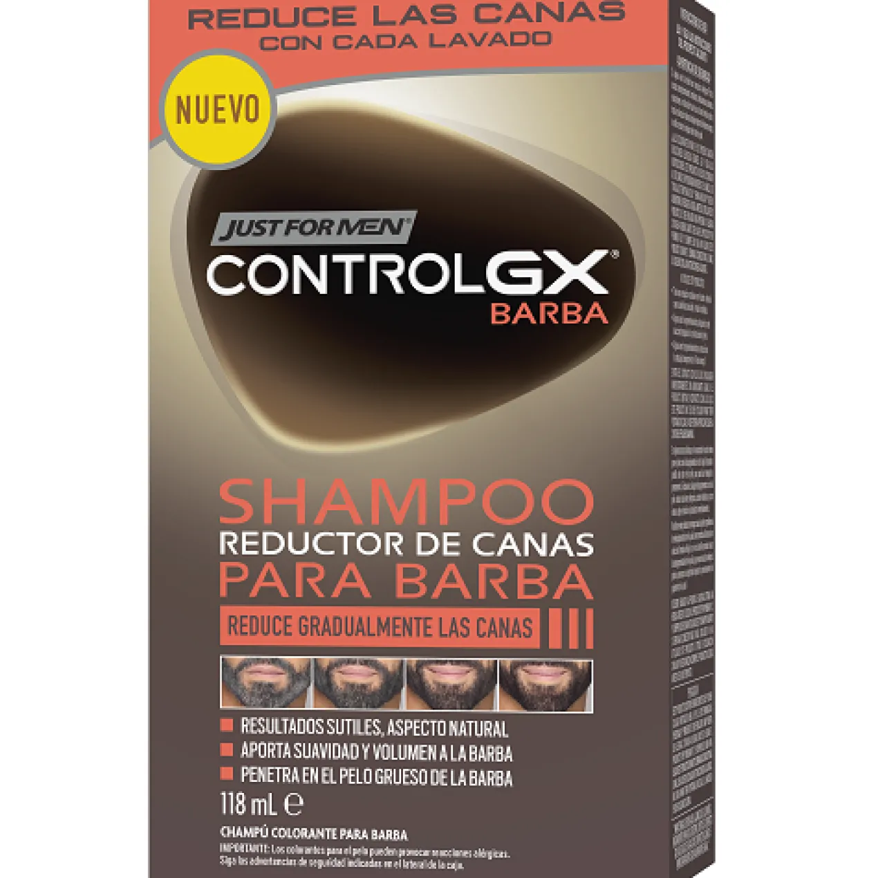Champô Redutor de Cabelos Brancos para Barba