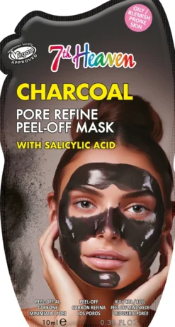 Charcoal Pore Refine Máscara Facial Peel-Off com Carvão Ativo e Ácido Salicílico