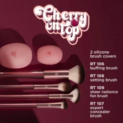 Cherry On Top A Brighter Hue Conjunto Pincéis de Base