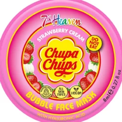 Chupa Chups Máscara Facial de Bolhas Creme de Morango
