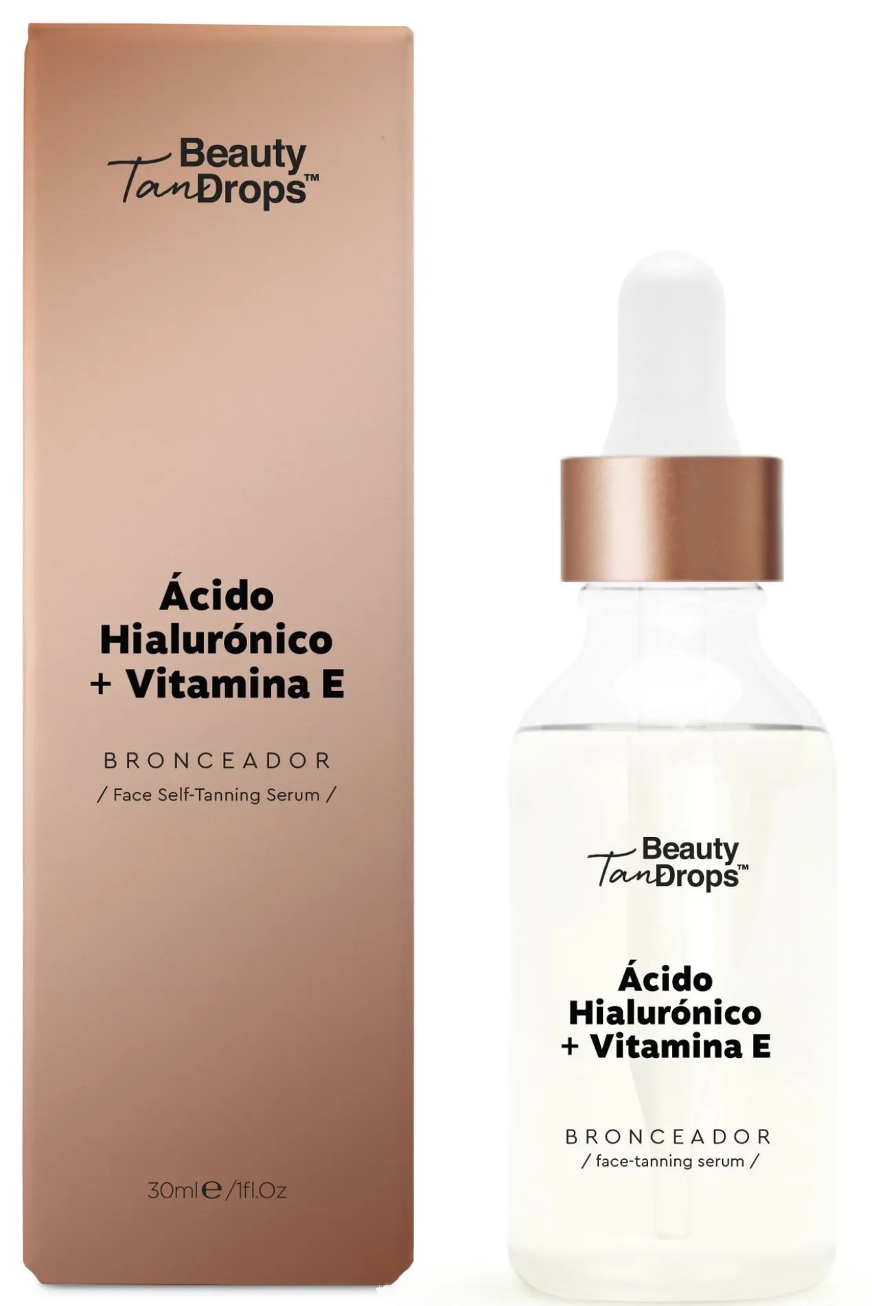 Ácido Hialurónico + Vitamina E Autobronzeador