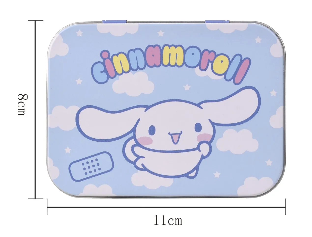 Cinnamoroll Caixa Metálica com Pensos