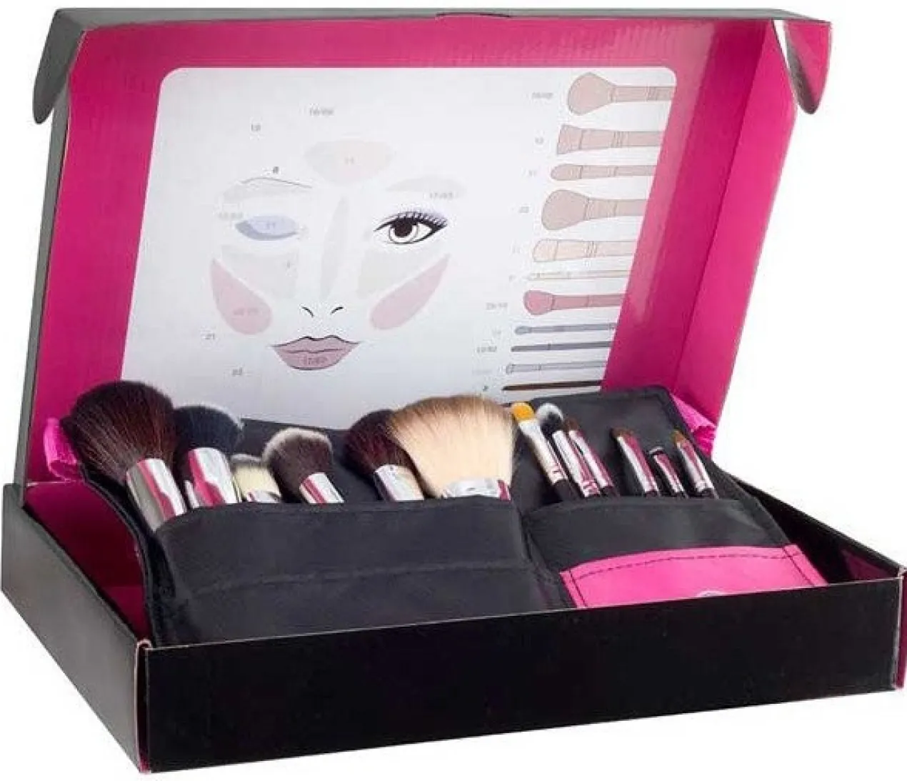 Cinto Ajustável com 12 Pincéis Professional Makeup