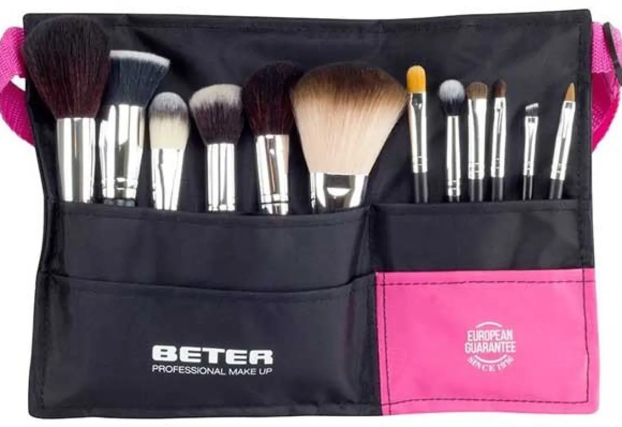 Cinto Ajustável com 12 Pincéis Professional Makeup