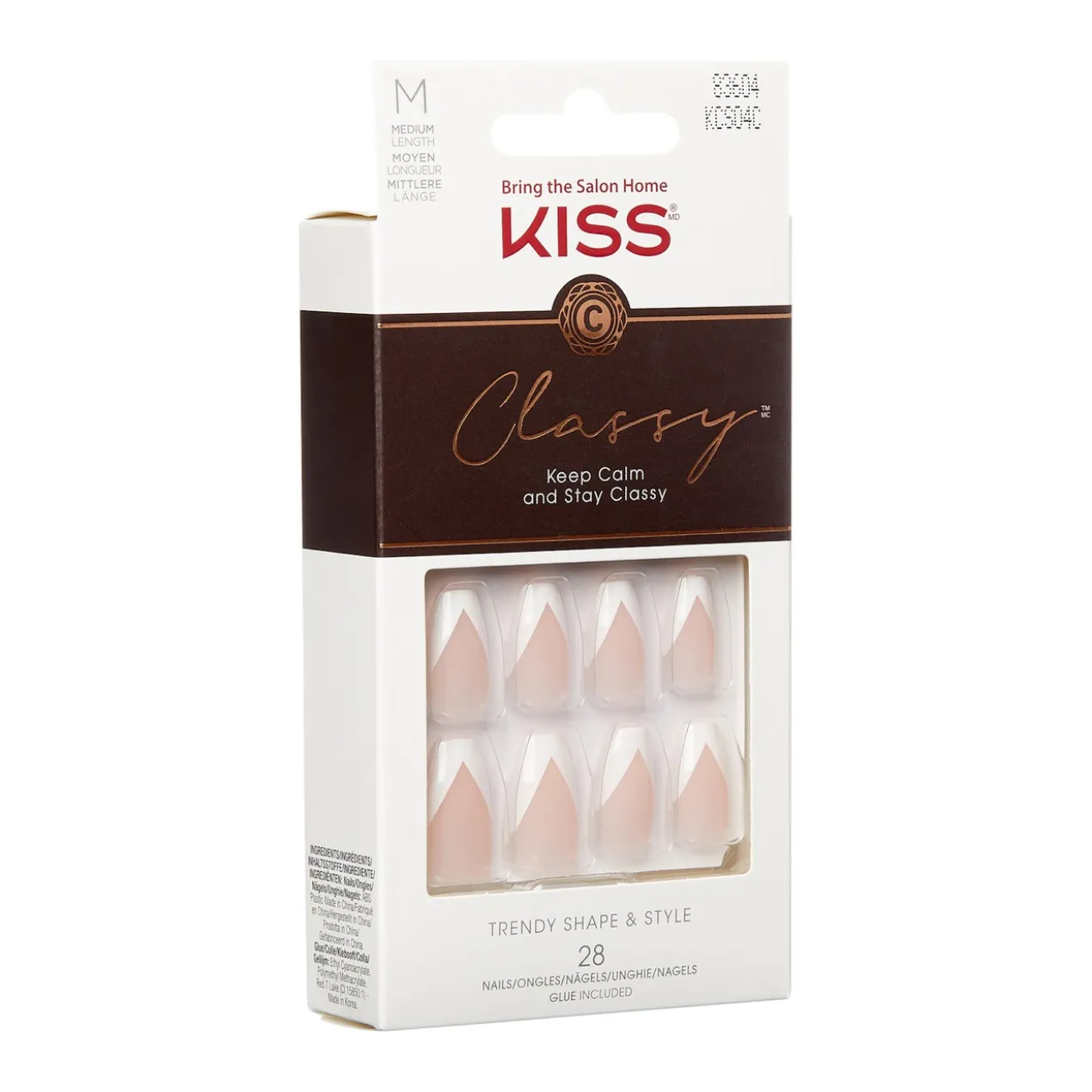 Classy Unhas Postiças Silk Dress