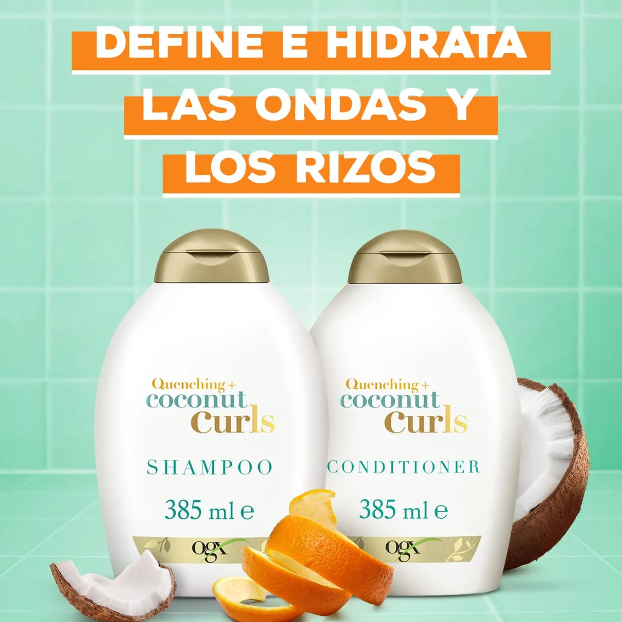 Coconut Curls Champô de Coco para Cabelos Encaracolados e Ondulados