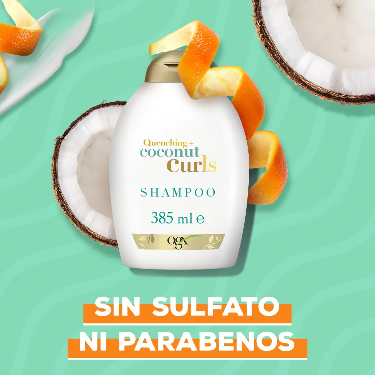 Coconut Curls Champô de Coco para Cabelos Encaracolados e Ondulados