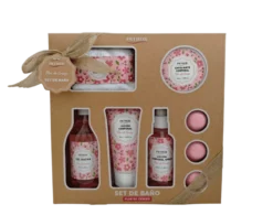 Coffret de Banho 8 Peças Flor de Cerejeira