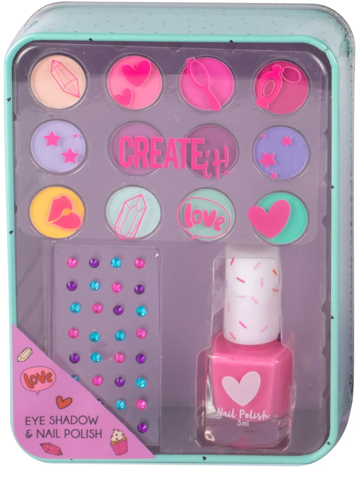 Coffret de Sombras de Olhos e Verniz para as Unhas