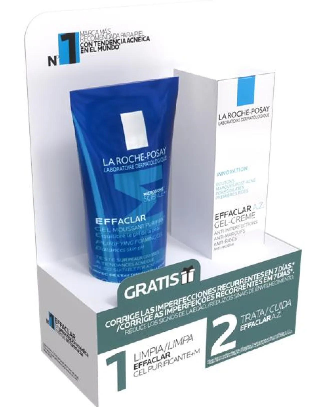 Coffret Effaclar A.Z. Gel Creme Anti-Imperfeições + Effaclar Gel Mousse