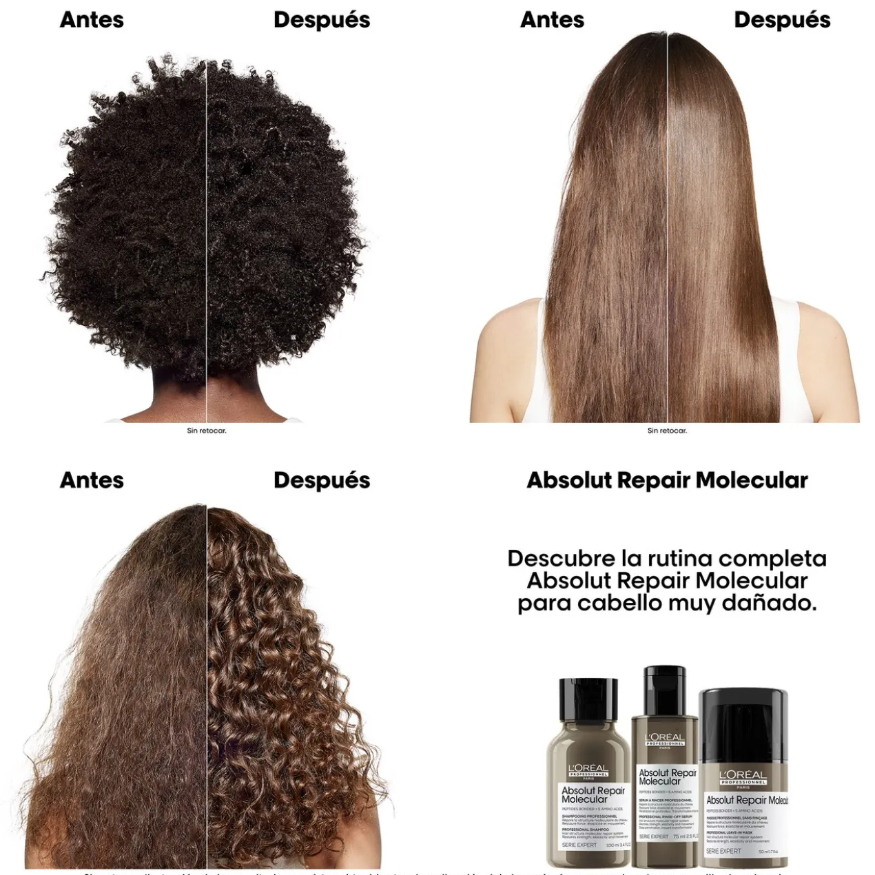 Coffret 2 Minis Absolut Repair Molecular Champô+Máscara