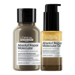 Coffret 2 Minis Absolut Repair Molecular Champô+Óleo Bifásico
