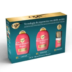 Coffret OGX Bond Protein Repair Rotina Cabelo Seco e Danificado