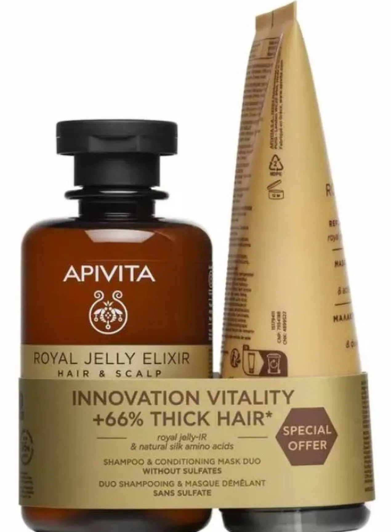 Coffret Royal Jelly Elixir Duo Champô e Máscara Capilar