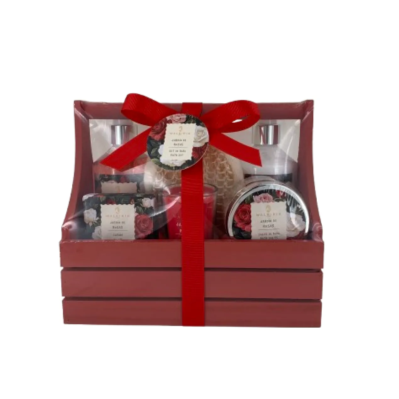 Coffret Spa Jardim de Rosas Cesta Madeira