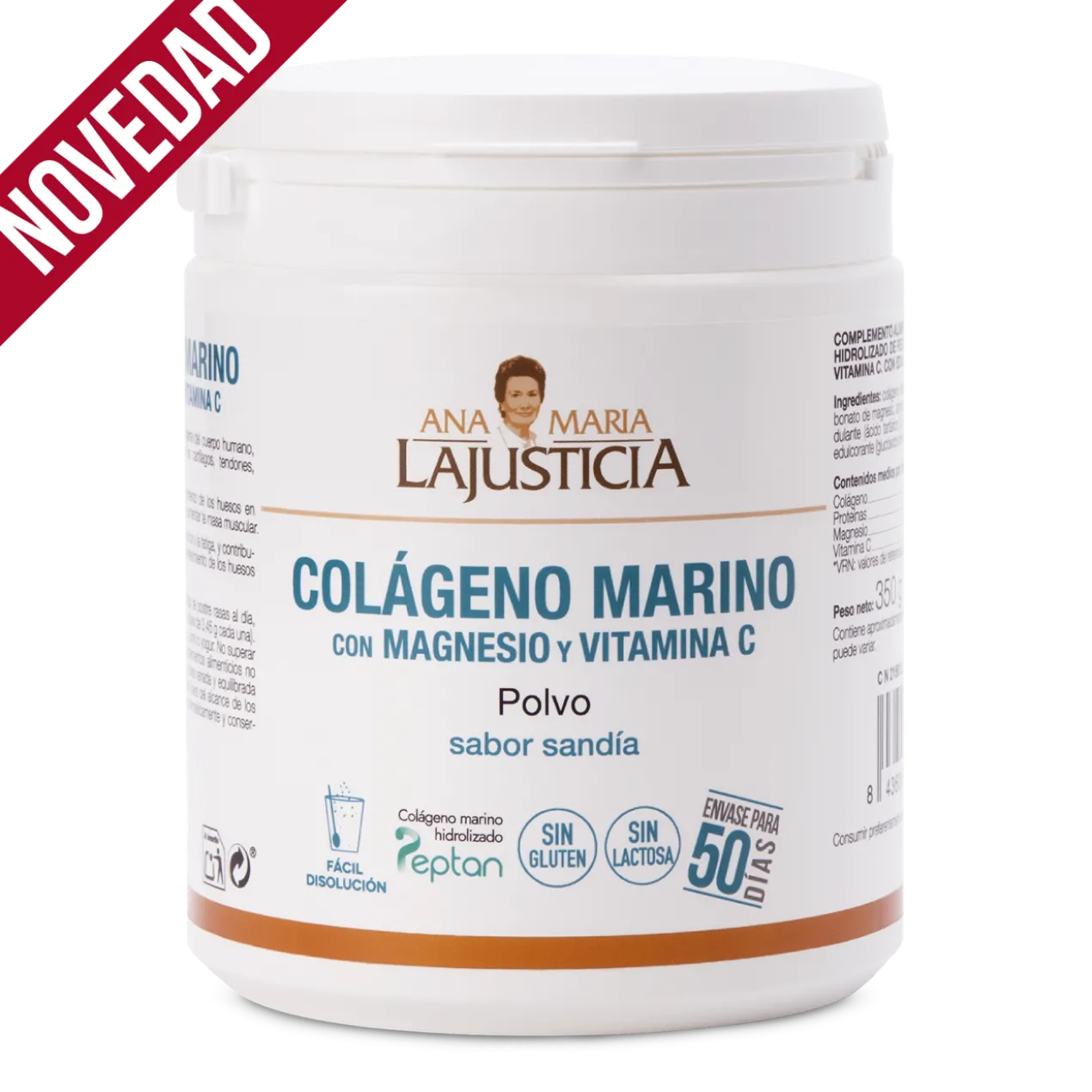 Colagénio Marinho com Magnésio e Vitamina C Sabor Melancia