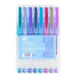 Conjunto 8 Canetas Gel de Cores Metalizadas