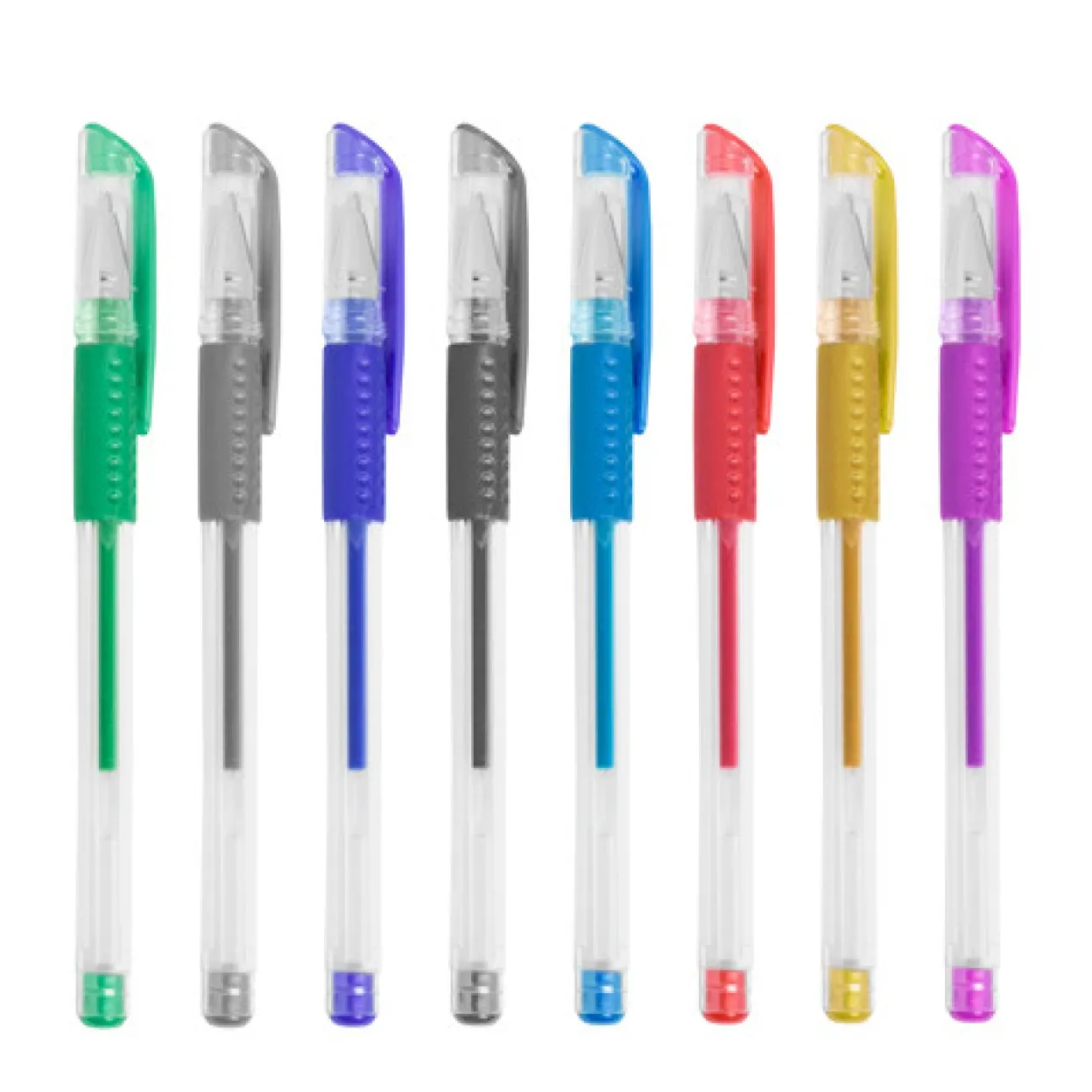 Conjunto 8 Canetas Gel de Cores Metalizadas