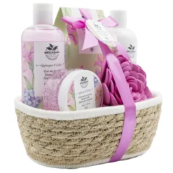Conjunto de Banho Cesto de Verga Floral Scented