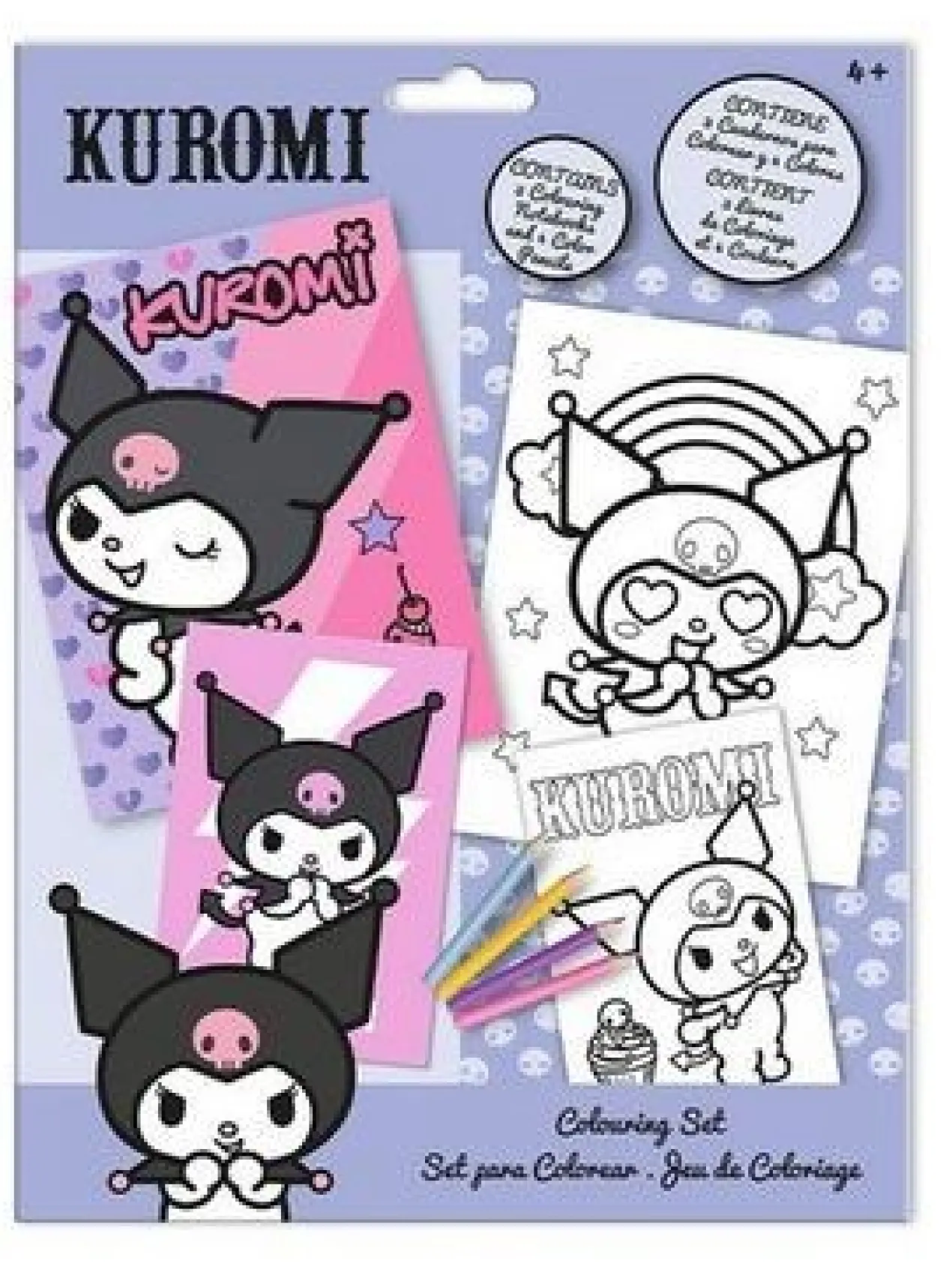 Conjunto de Colorir Kuromi