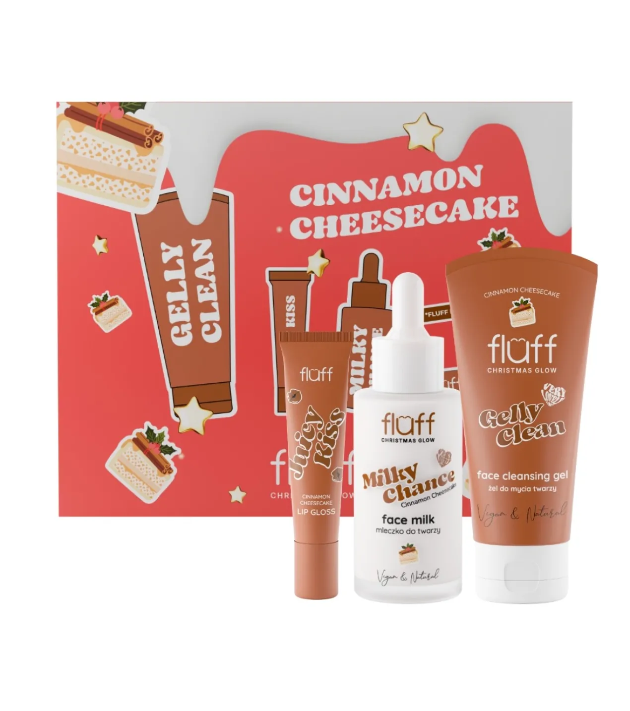 Conjunto de Cuidado Facial e Corporal Cinnamon Cheesecake