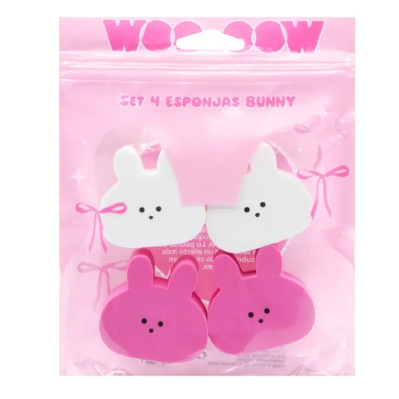 Conjunto de 4 Esponjas de Maquilhagem Bunny