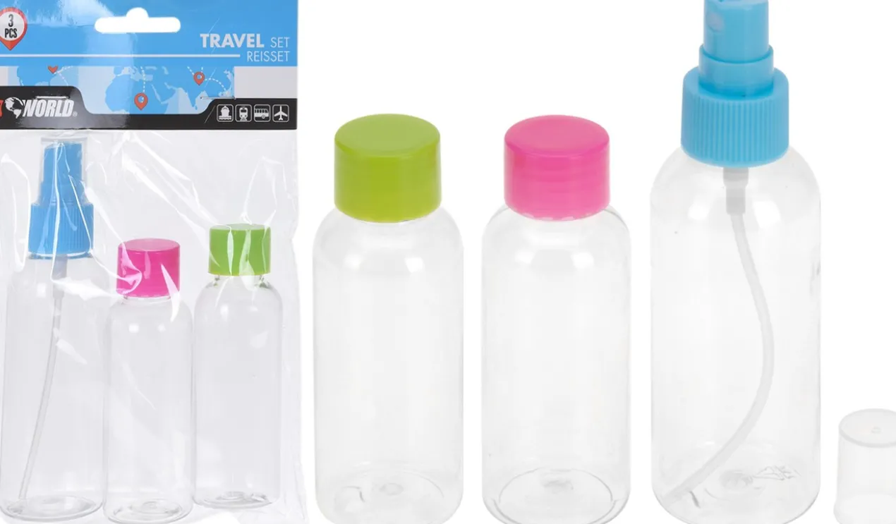 Conjunto de garrafas de viagem