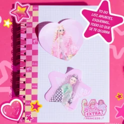 Conjunto de Notas Adesivas Barbie Cuore & Stars