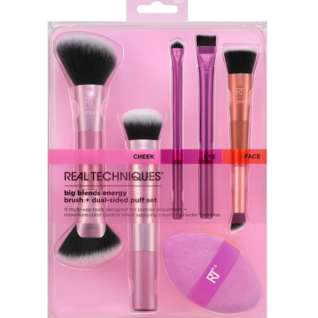 Conjunto De Pincéis Big Blends Energy + Esponja