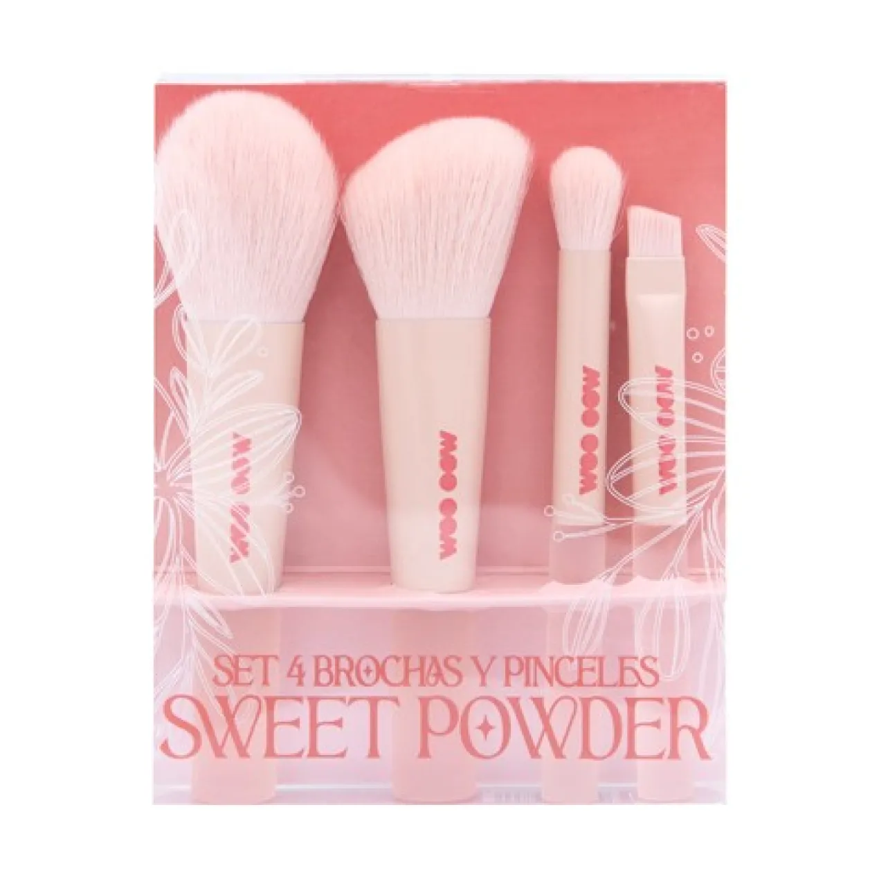 Conjunto de 4 Pincéis Sweet Powder