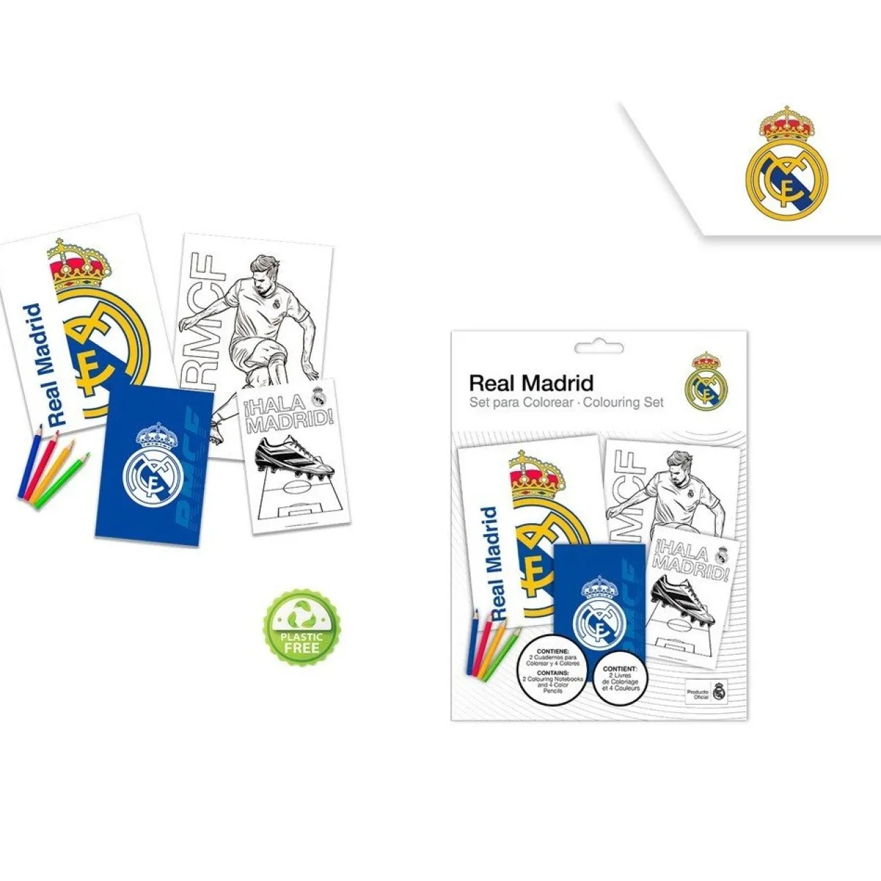 Conjunto de Pintura com Caderneta Real Madrid
