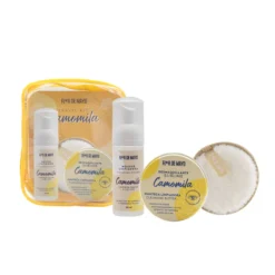 Conjunto de Viagem Limpeza Facial Camomila