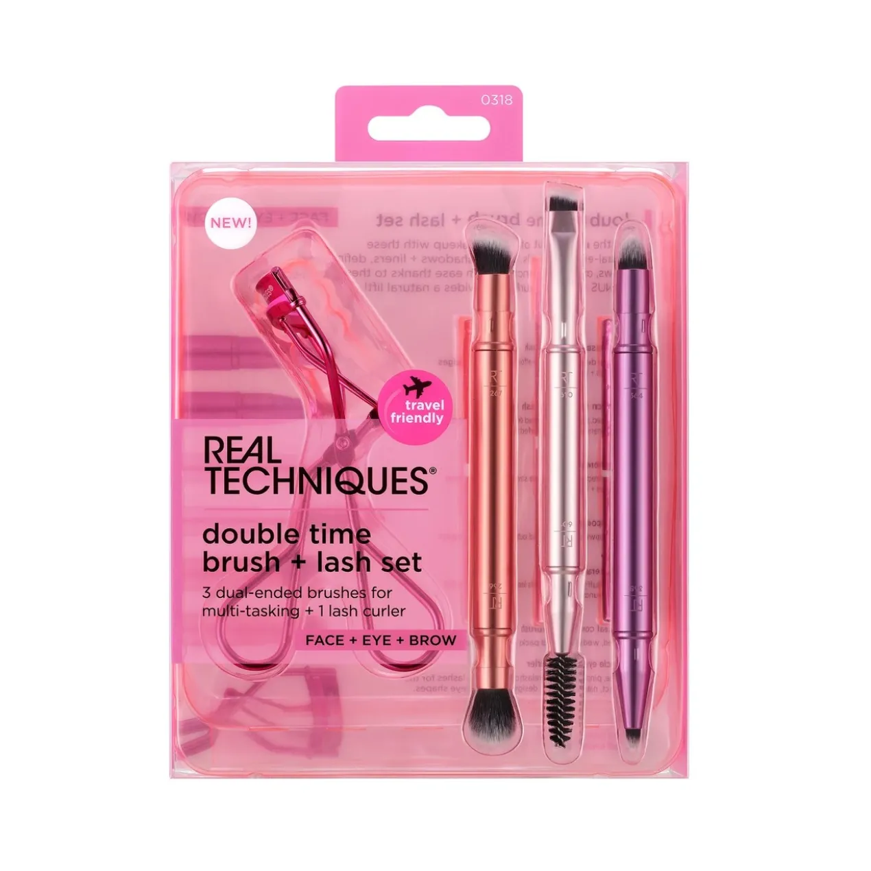 Conjunto Double Time Brush + Revirador de Pestanas