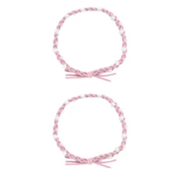 Conjunto 2 Elásticos Trançados Pérolas