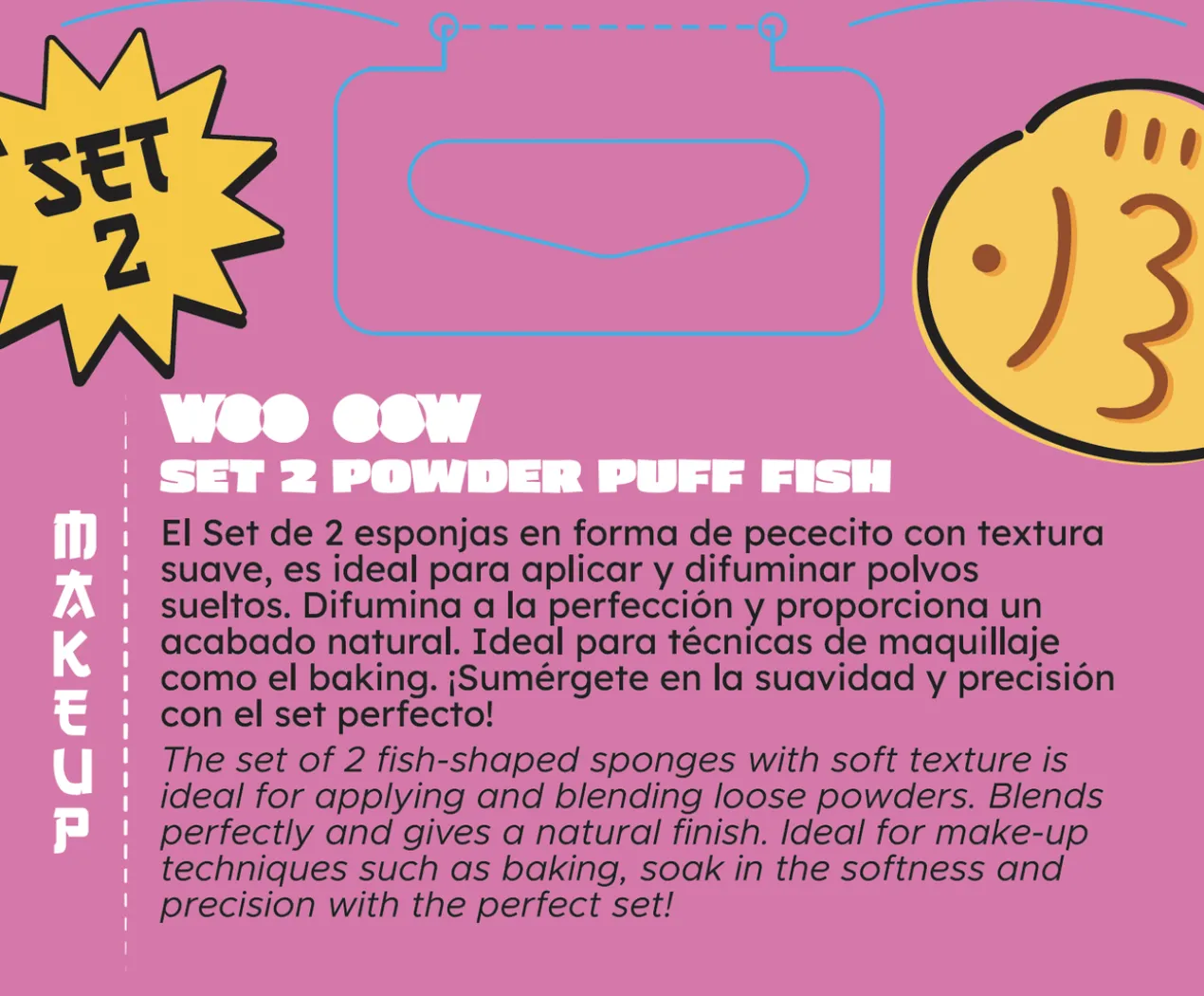 Conjunto 2 Esponjas de Maquilhagem Powder Puff