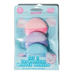 Conjunto 3 Esponjinhas Suaves Makeup