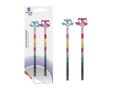 Conjunto Lápis Multicolor Mochos