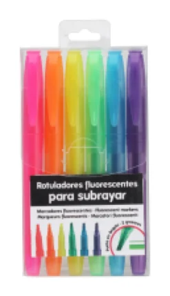 Conjunto Marcadores Fluorescentes