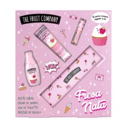 Conjunto Morango Nata Colónia + Óleo Labial + Creme de Mãos