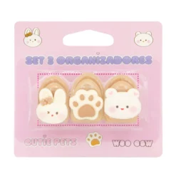 Conjunto 3 Organizadores Cutie Pets
