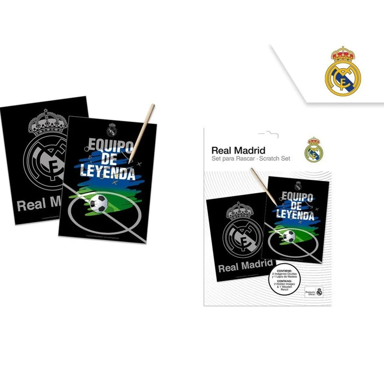 Conjunto para Raspar Real Madrid