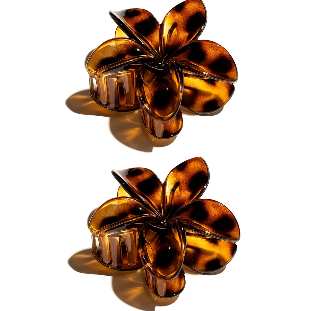 Conjunto 2 Pinças Tartaruga em Forma de Flor