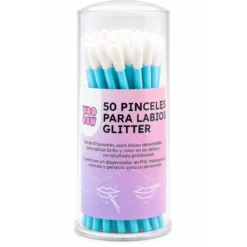 Conjunto 50 Pincéis Descartáveis para Lábios com Glitter