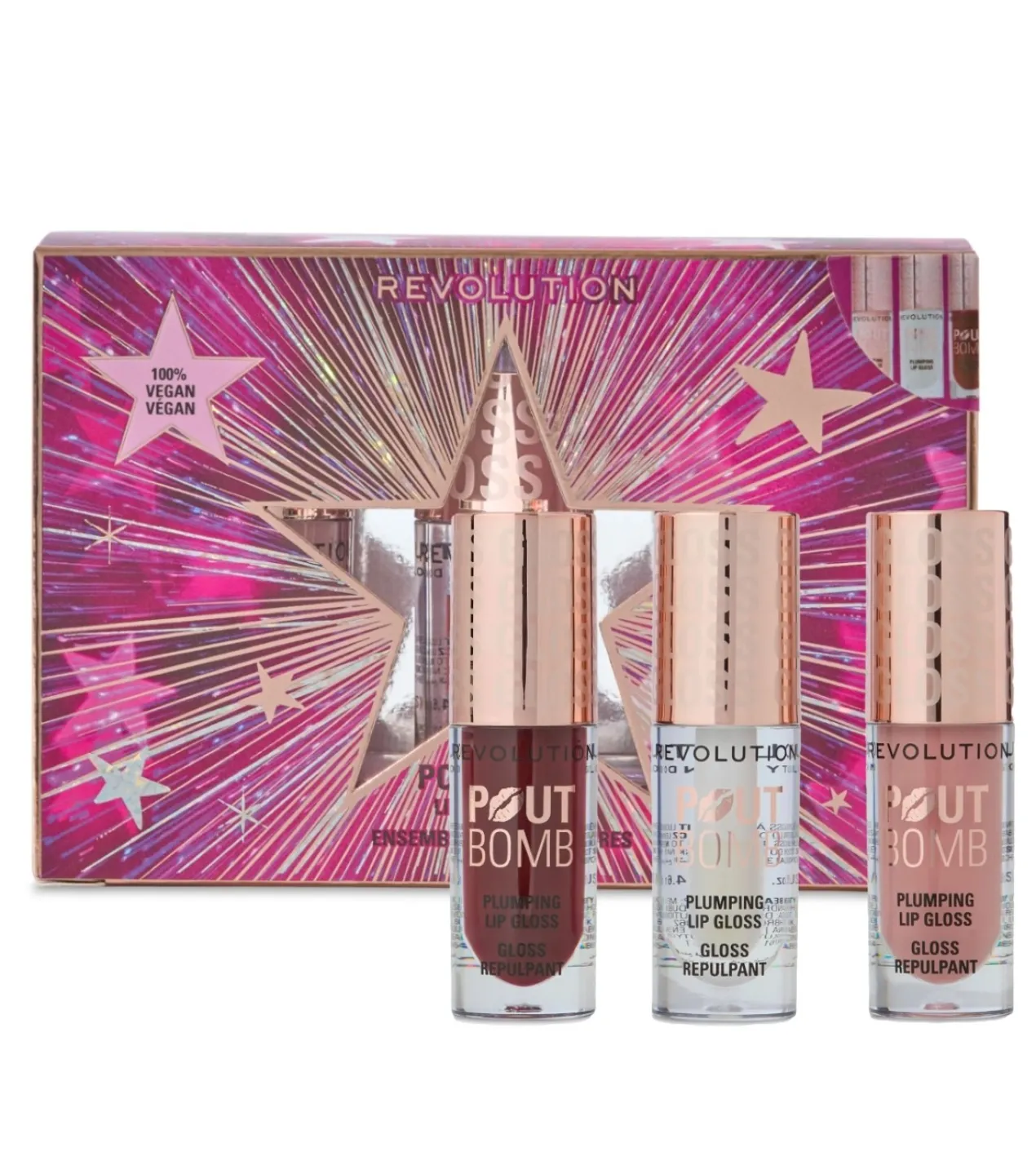 Conjunto Pout Bomb Plumping Trio Gloss