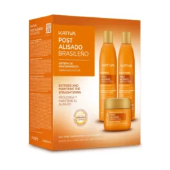 Conjunto Pós-Alisamento Brasileiro Sistema de Manutenção Champô + Condicionador + Tratamento
