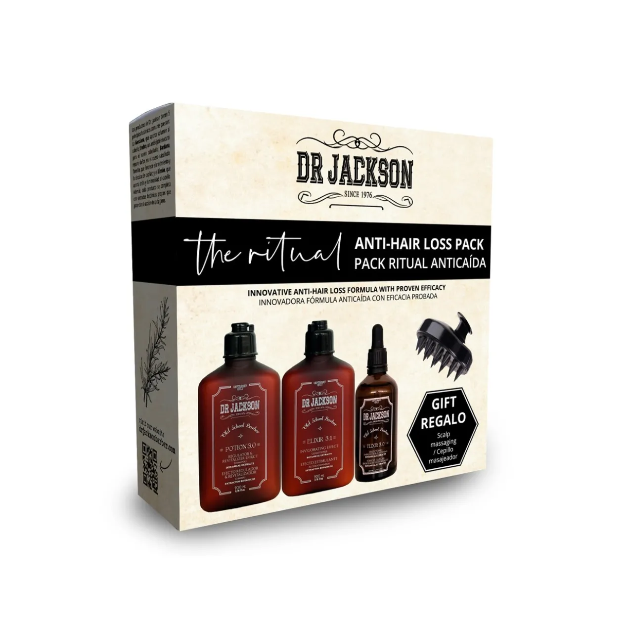 Conjunto Ritual Antiqueda + Escova de Massagem