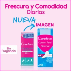 Cotton Feel sem Fragrância Protegeslip Absorção Normal Perfect Fit