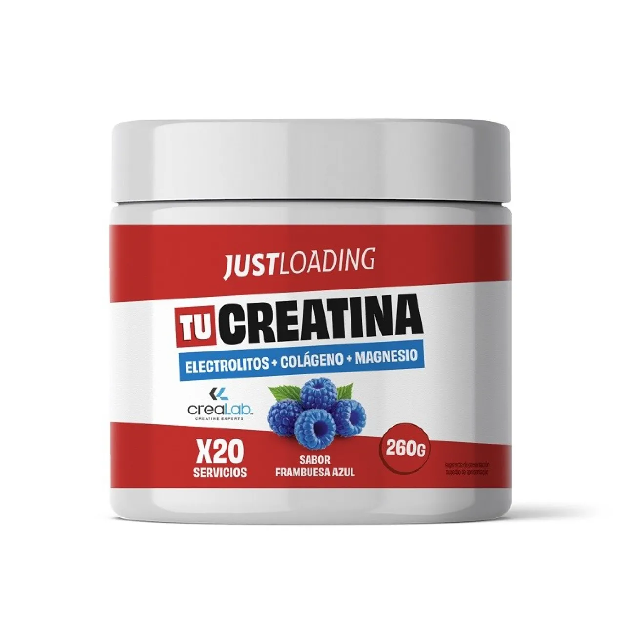 Creatina + Eletrólitos + Magnésio + Colagénio Sabor Framboesa