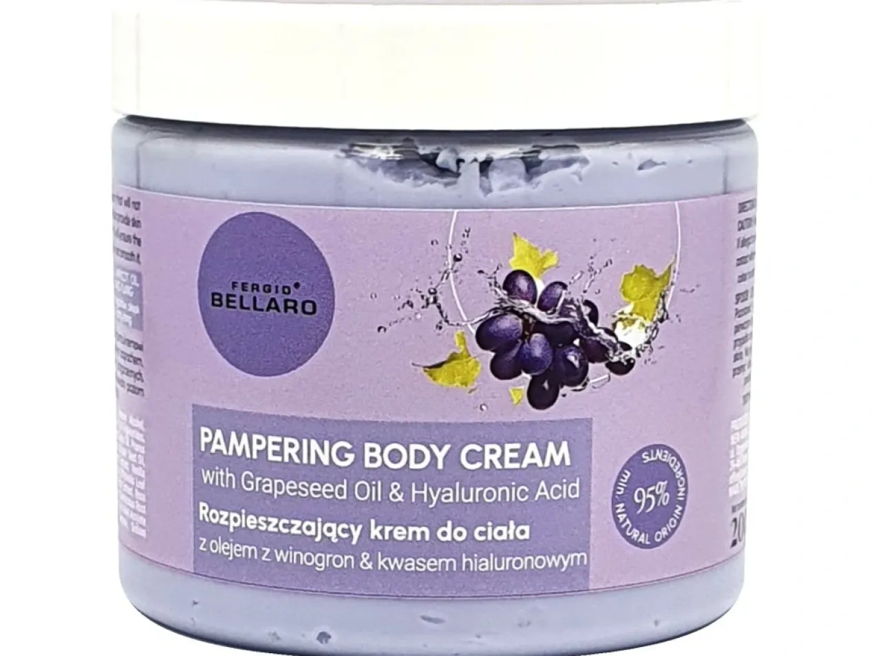 Creme Corporal com Óleo de Semente de Uva e Ácido Hialurónico